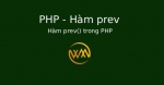 Hàm prev() trong PHP