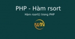 Hàm rsort() trong PHP
