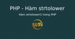 Hàm strtolower() trong PHP