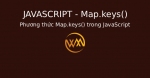 Phương thức Map.keys() trong JavaScript