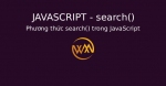 Phương thức search() trong JavaScript