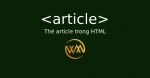 Thẻ article trong HTML