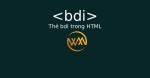 Thẻ bdi trong HTML