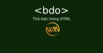 Thẻ bdo trong HTML
