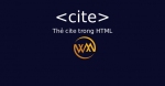 Thẻ cite trong HTML