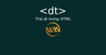 Thẻ dt trong HTML