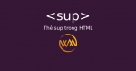 Thẻ sup trong HTML