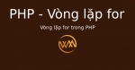 Vòng lặp for trong PHP