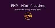Hàm filectime() trong PHP