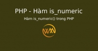 Hàm is_numeric() trong PHP