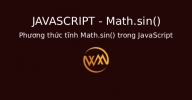 Phương thức tĩnh Math.sin() trong JavaScript