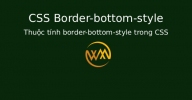 Thuộc tính border-bottom-style trong CSS
