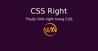Thuộc tính right trong CSS