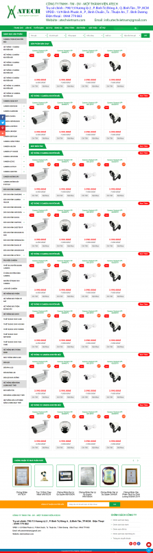 Thiết kế website Bán Camera Quan sát, Dịch vụ lắp đặt Camera WM 01