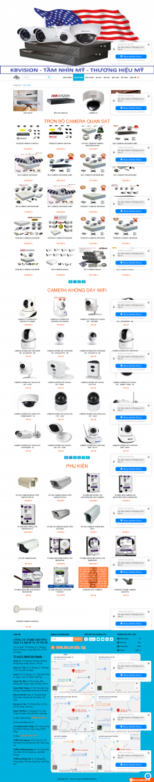 Thiết kế website Bán Camera Quan sát, Dịch vụ lắp đặt Camera WM 02