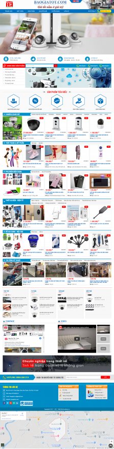 Thiết kế website Bán Camera Quan sát, Dịch vụ lắp đặt Camera WM 03