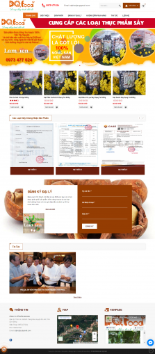 Thiết kế website Bán Đặc Sản WM 01