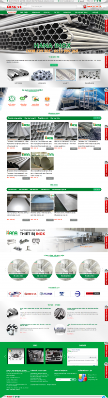 Thiết kế website Bán Đồ dùng Inox, Gia công Inox WM 01