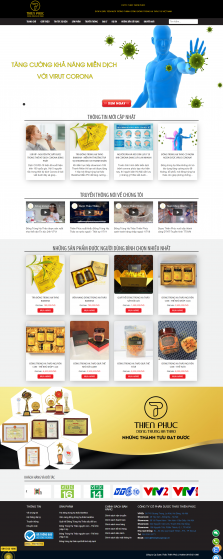 Thiết kế website Bán Đông trùng hạ thảo WM 01