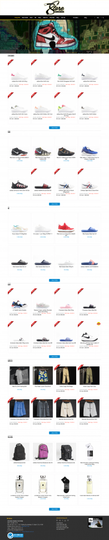 Thiết kế website Bán Giày Dép WM 03