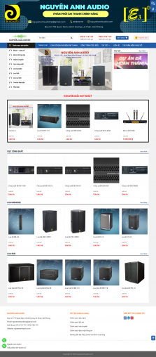 Thiết kế website Bán Loa, Bán Thiết bị âm thanh Audio WM 01