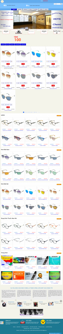 Thiết kế website Bán Mắt kính WM 01