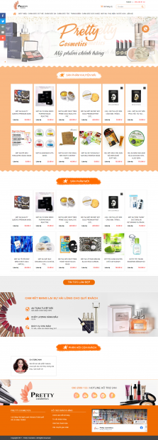 Thiết kế website Bán Mỹ Phẩm WM 06