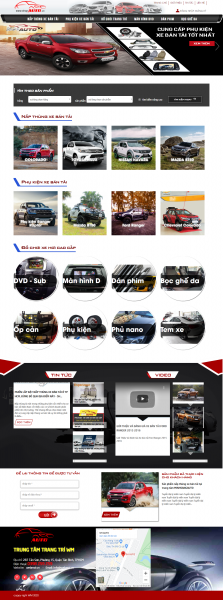 Thiết kế website Phụ tùng ô tô WM 01