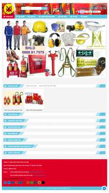 Thiết kế website Bán Thiết bị Phòng cháy, Chữa cháy WM 01