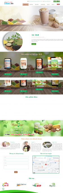 Thiết kế website Bán Thực phẩm chức năng WM 01