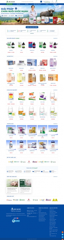 Thiết kế website Bán Thuốc Thú Y, Dịch vụ Thú Y WM 03