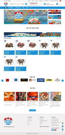 Thiết kế website Bán Thủy Hải Sản WM 02