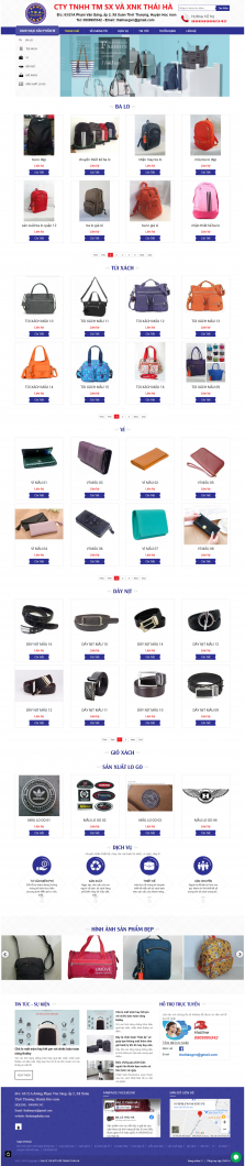 Thiết kế website Bán Túi Xách, Balo thời trang online WM 02