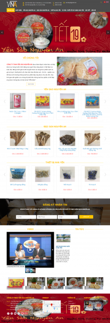 Thiết kế website Bán Yến Sào WM 01