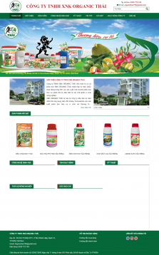 Thiết kế website Công ty Bán Phân Bón, Hóa chất sinh học WM 01