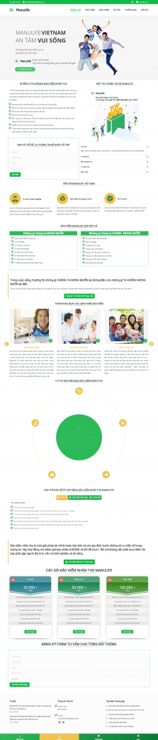 Thiết kế website Công ty Bảo hiểm, Bán Bảo hiểm WM 01