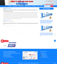 Thiết kế website Công Ty Đấu giá - Đấu thầu, Mua bán trực tuyến WM 02