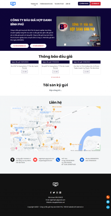 Thiết kế website Công Ty Đấu giá - Đấu thầu, Mua bán trực tuyến WM 03