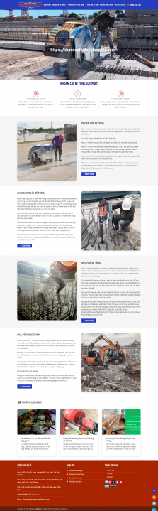Thiết kế Website Công Ty Khoan Cắt, Ép Cọc, Đổ Bê Tông WM 01