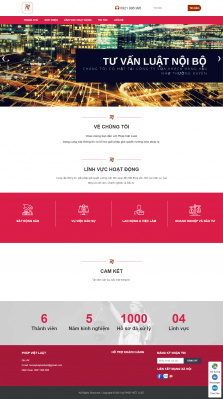 Thiết kế website Công ty Luật sư, Văn phòng Luật sư, Tư vấn luật WM 02
