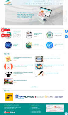 Thiết kế website Công ty Viễn Thông, Dịch vụ Mạng Viễn Thông WM 02