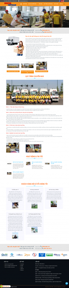 Thiết kế website Dịch vụ Chuyển nhà Trọn gói WM 01
