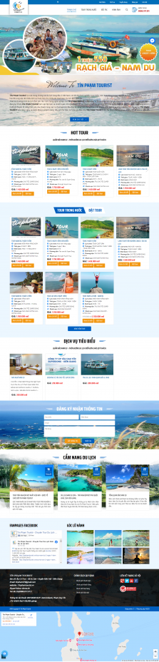 Thiết kế website Dịch vụ Du lịch, Tour Du lịch, Lữ hành WM 02
