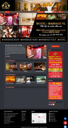 Thiết kế website Dịch vụ Massage, Tiệm Massage, Xông Hơi WM 02