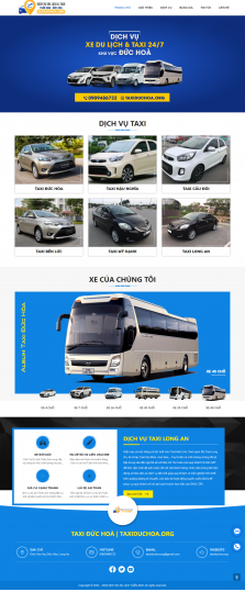 Thiết kế website Dịch vụ Taxi WM 01