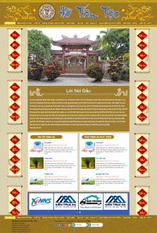 Thiết kế website Gia phả WM 01