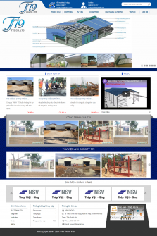 Thiết kế website Ngành Xây dựng, Công ty Xây Dựng WM 04