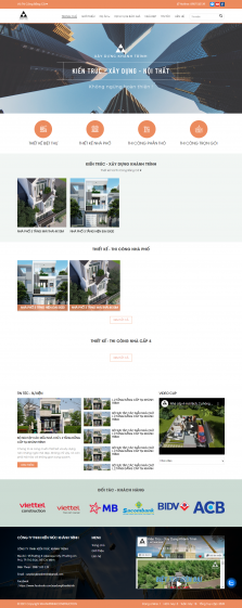 Thiết kế website Ngành Xây dựng, Công ty Xây Dựng WM 06