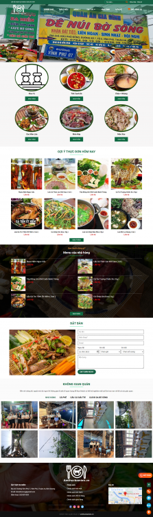 Thiết kế website Nhà hàng WM 01
