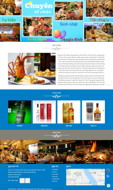 Thiết kế website Nhà hàng WM 02